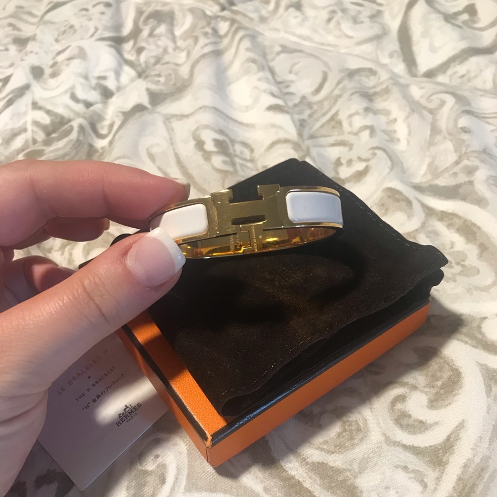 Hermès click clac H bracelet